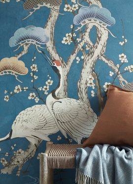 V&A, Kyoto Blossom Mural blue 2311-174-01